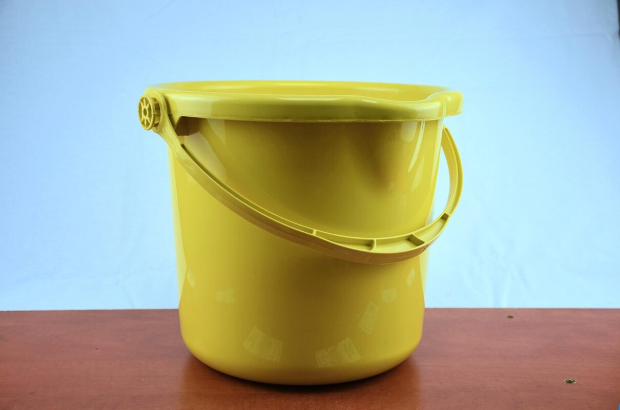 Two cleaning buckets side by side