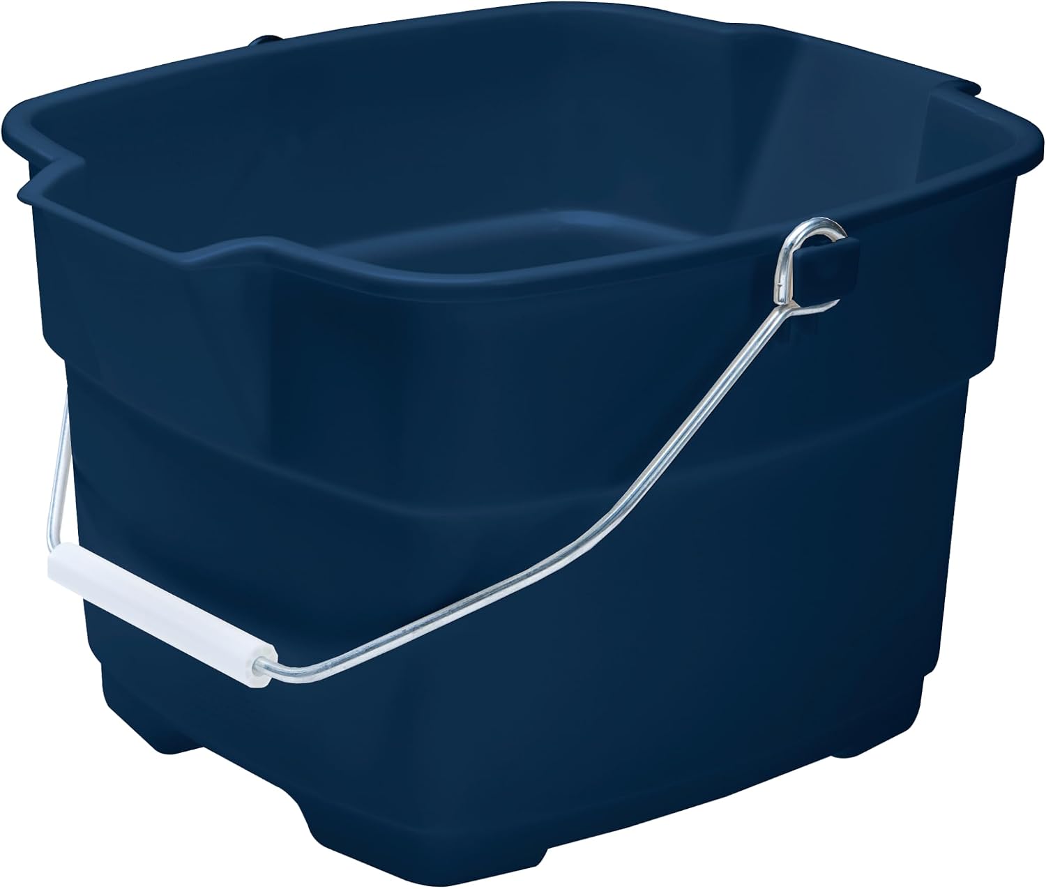 Rubbermaid Roughneck Square Bucket, 15-Quart, Blue, Comfortable/Durable Pour Handle, Sturdy